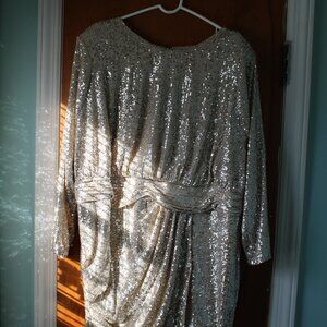 Eliza J Gold Sparkle Dress 22W
